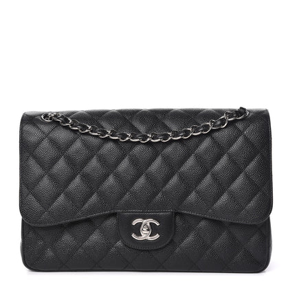 Chanel Caviar Quilted Jumbo Double Flap Black 1 of 13