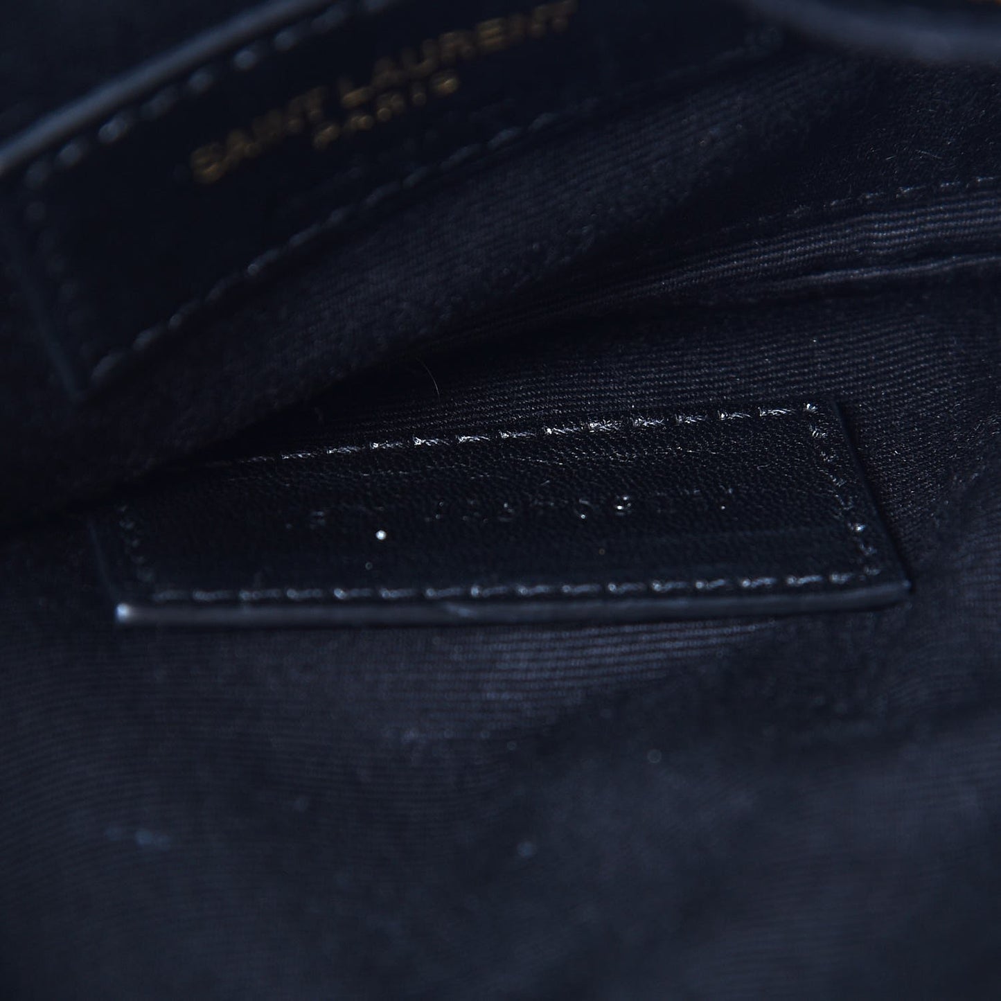 Grain De Poudre Chevron Monogram Bill Pouch Navy