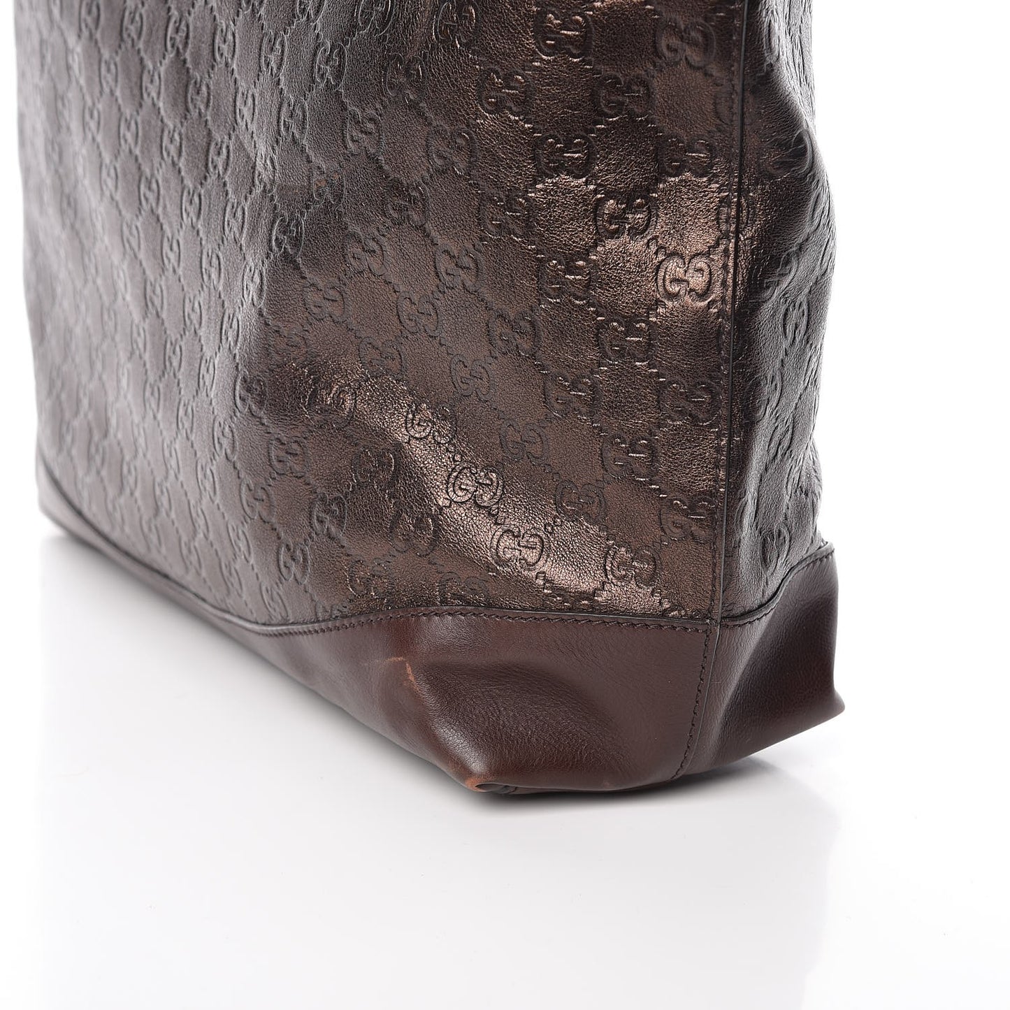 Guccissima Large Tote Bronze