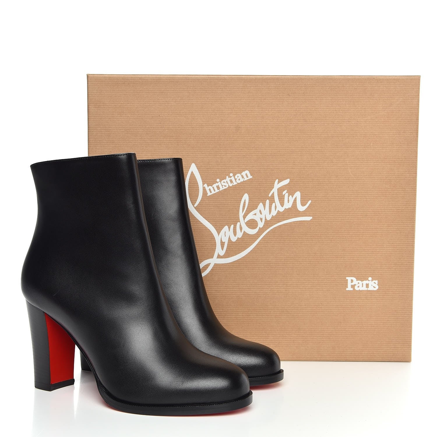Christian Louboutin Calfskin Adox 85 Ankle Boots 36 Black 8 of 8