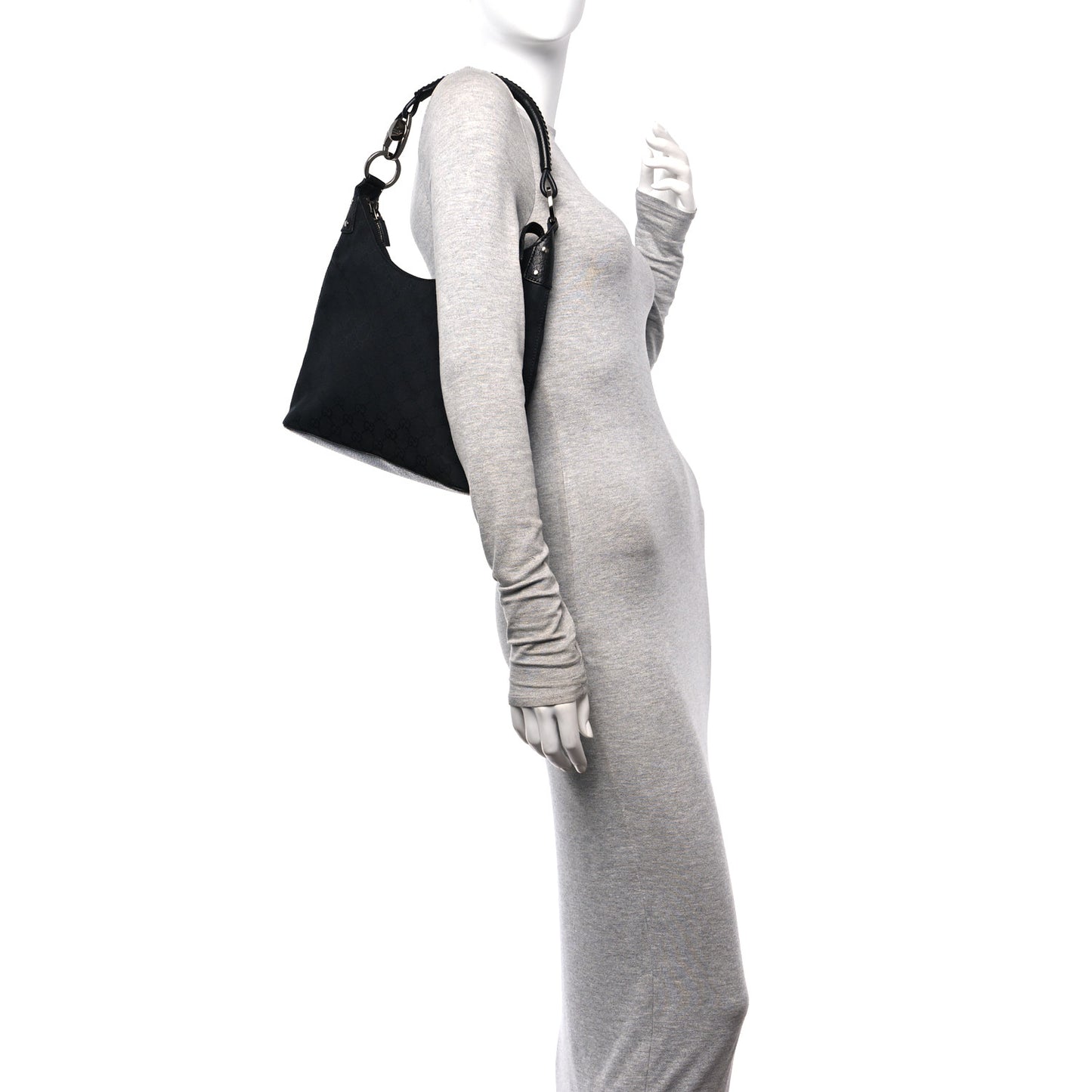 Monogram GG Signature Shoulder Bag Black