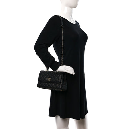 Chanel Caviar Quilted Mini Coco Handle Flap Black 2 of 11