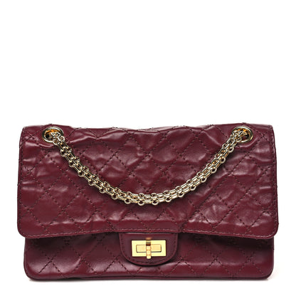 Chanel Lambskin Quilted Crush 2.55 Reissue 225 Flap Dark Burgundy 1 of 12