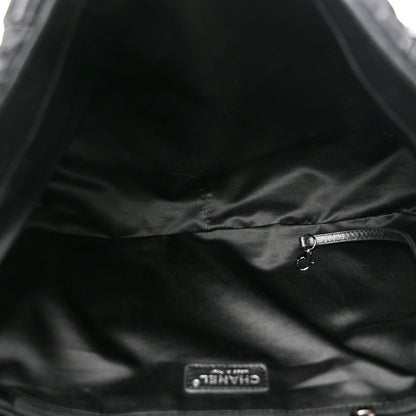 Chanel Glazed Calfskin Twisted Maxi Flap Black 5 of 10