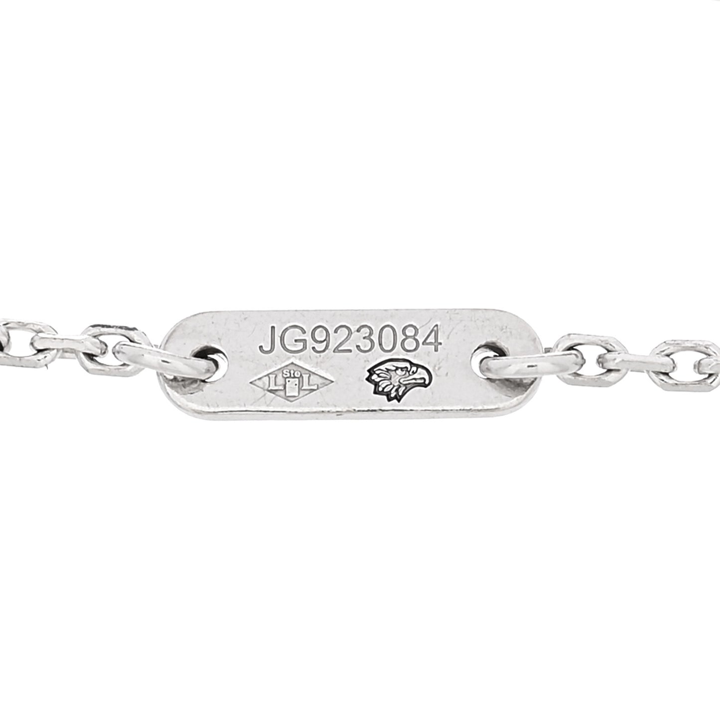 18K White Gold Diamond Sweet Alhambra Bracelet