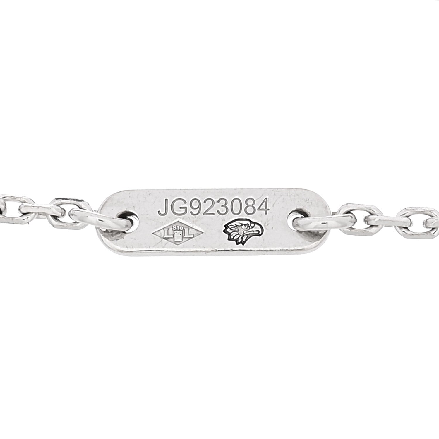 Van Cleef & Arpels 18K White Gold Diamond Sweet Alhambra Bracelet 4 of 5