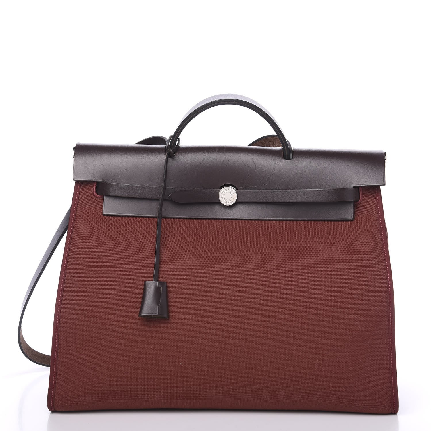 Hermes Toile Vache Hunter Herbag Zip 39 MM Rouge H Ebene 2 of 11