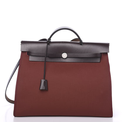 Hermes Toile Vache Hunter Herbag Zip 39 MM Rouge H Ebene 2 of 11