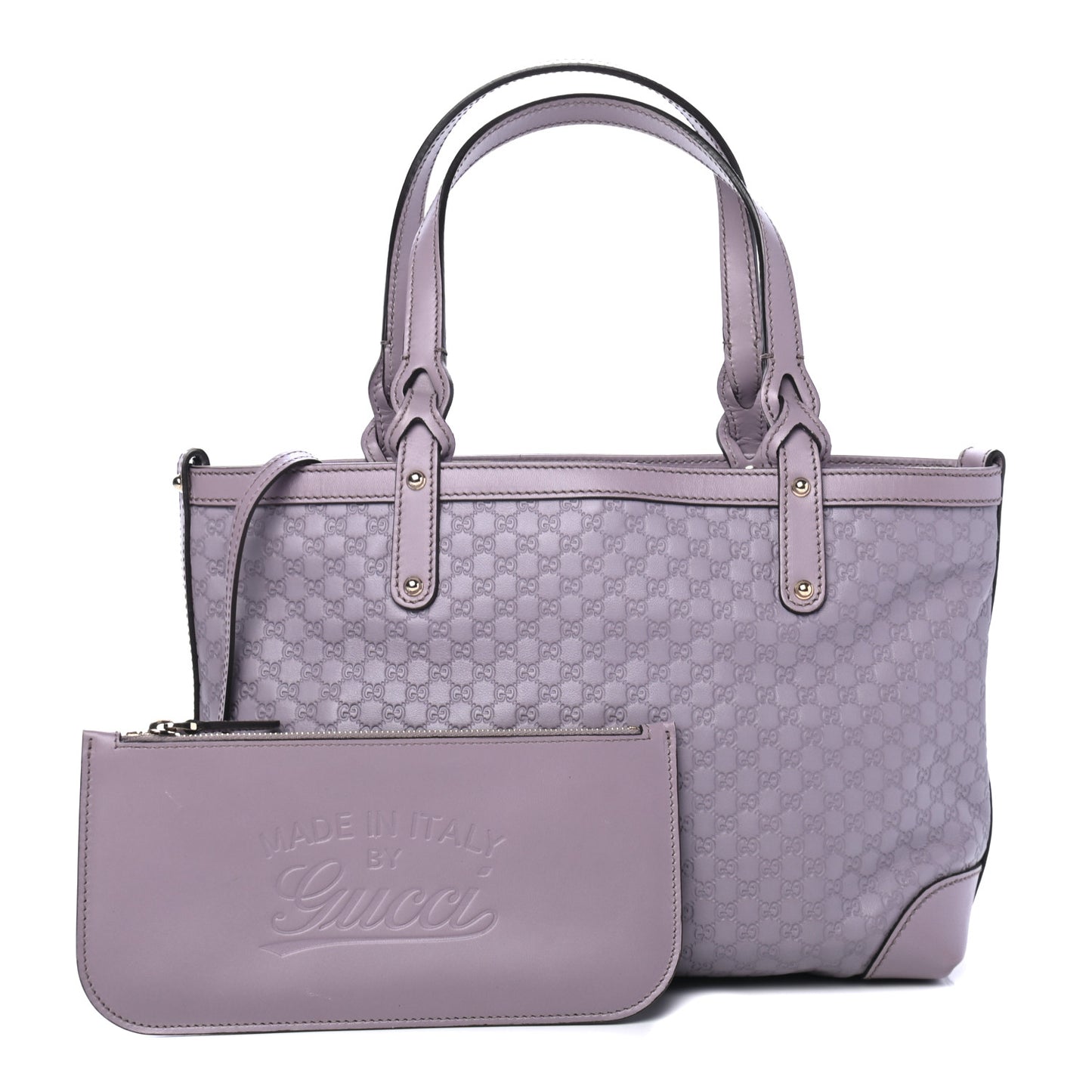 Microguccissima Small Craft Tote Lilac