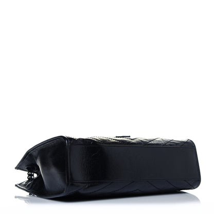Saint Laurent Crinkled Calfskin Matelasse Monogram Medium Niki Shopper Tote Black 6 of 22