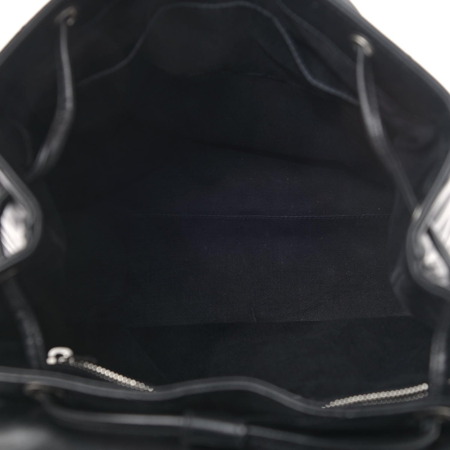 Saint Laurent Calfskin Y Quilted Monogram Medium Loulou Backpack Black 4 of 5