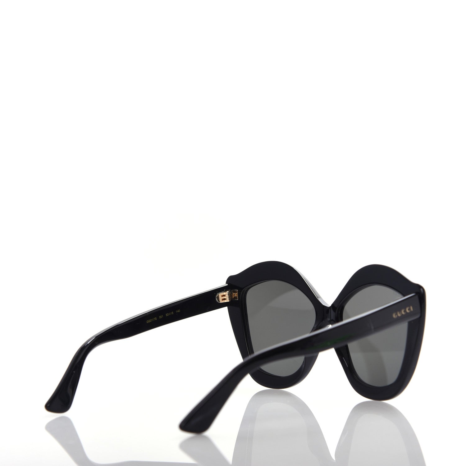 Gucci Acetate Cat Eye GG0117S Sunglasses Black 4 of 7