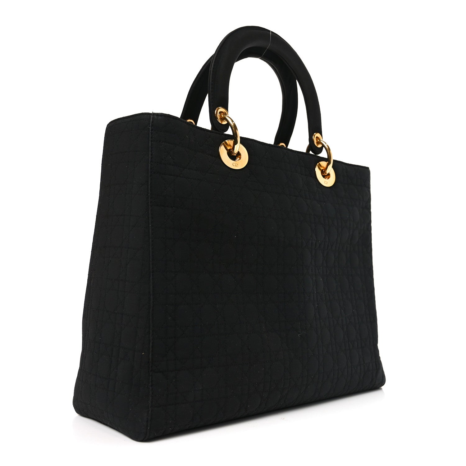 Christian Dior Nylon Cannage Large Lady Dior Black 3 of 10
