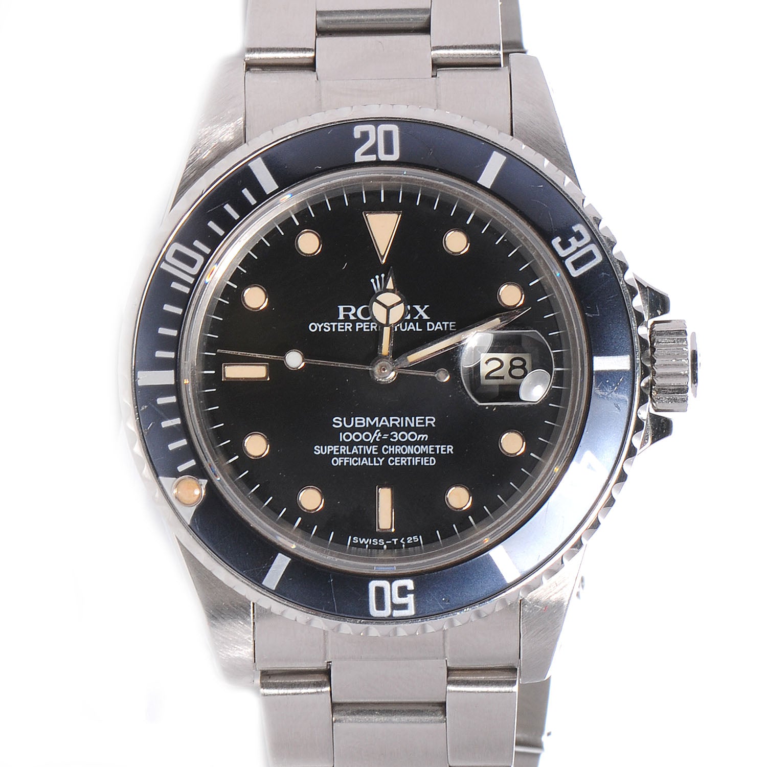 Rolex Stainless Steel 40mm Oyster Perpetual Submariner Date Watch Black 16610 1 of 8