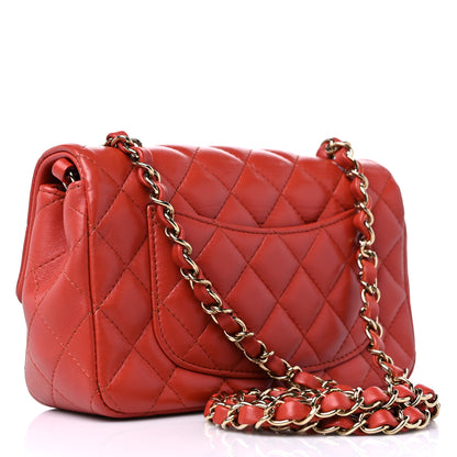 Chanel Lambskin Quilted Mini Rectangular Flap Brown 2 of 10