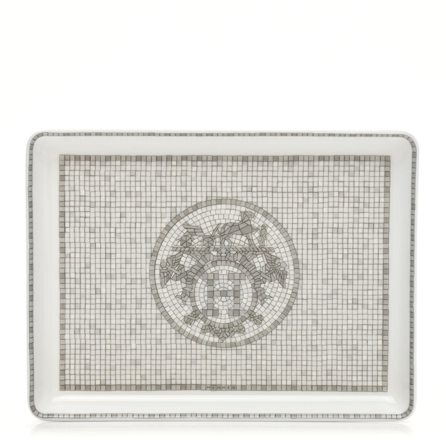 Porcelain Mosaique Au 24 Sushi Plate Platine