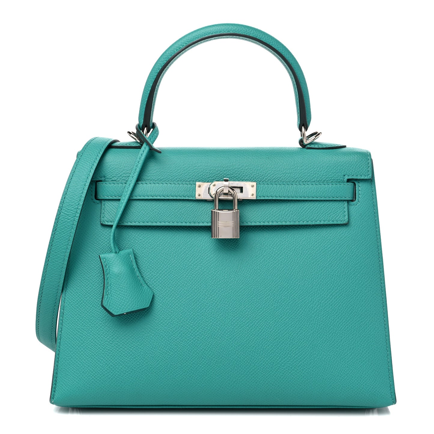 Epsom Kelly Sellier 25 Bleu Paon