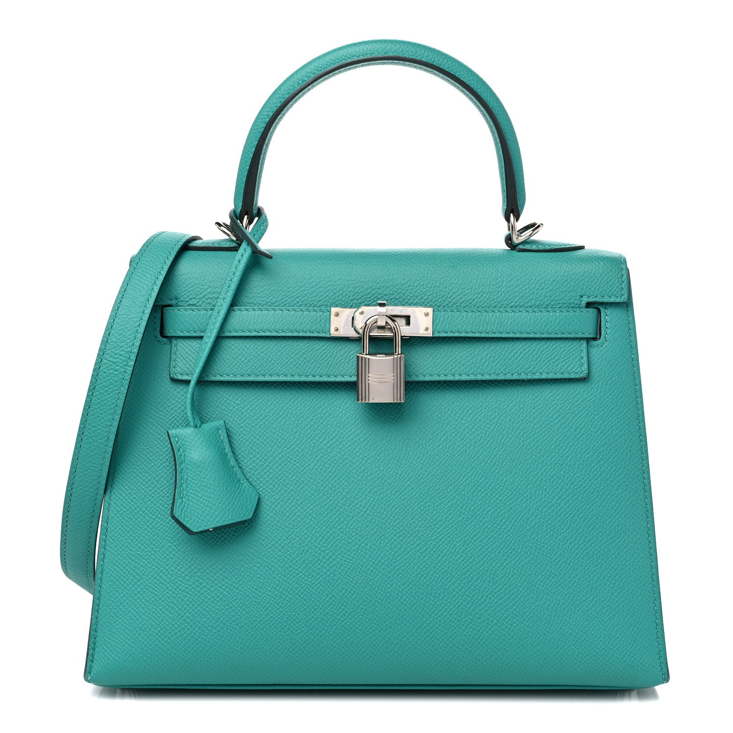 Hermes Epsom Kelly Sellier 25 Bleu Paon 1 of 9