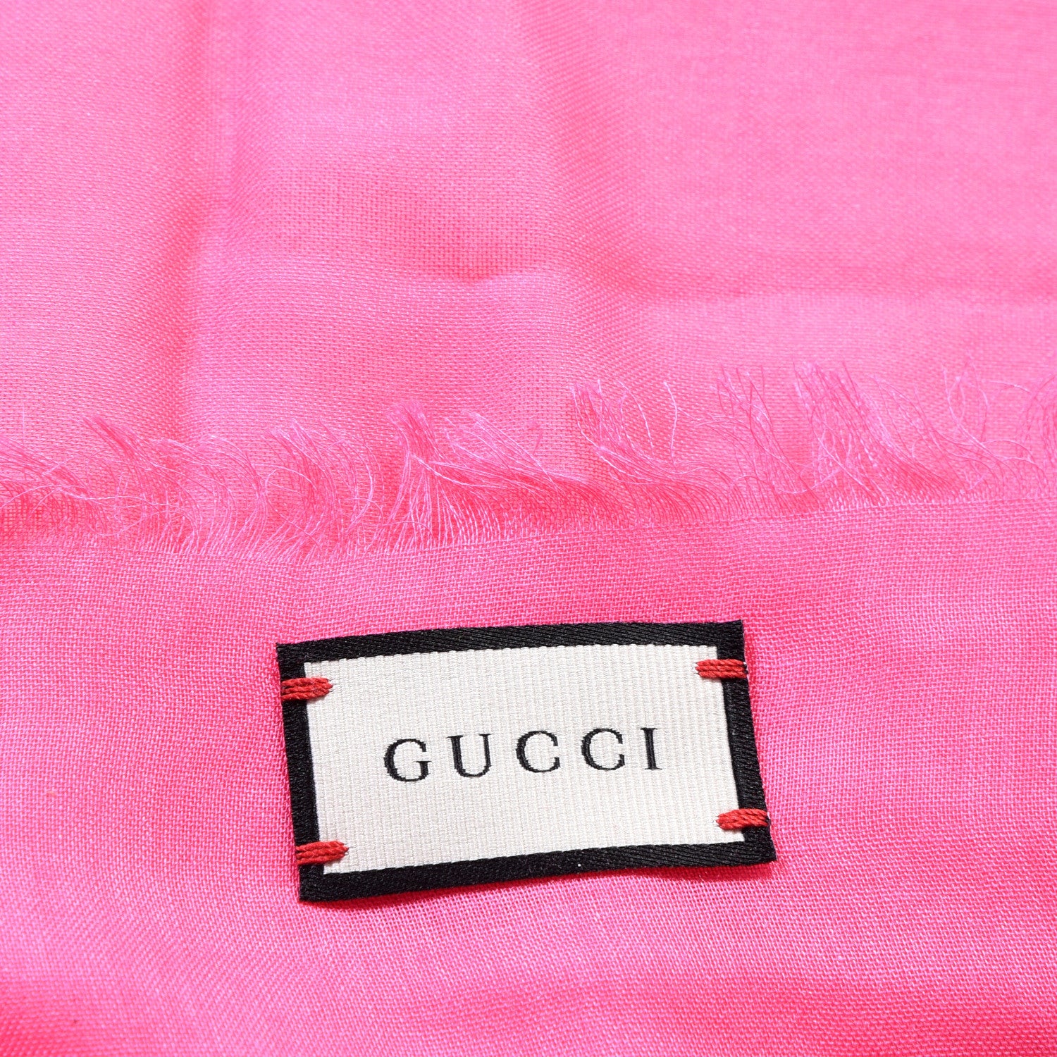 Gucci Modal Silk Gucci Two Shawl Fuxia 4 of 5