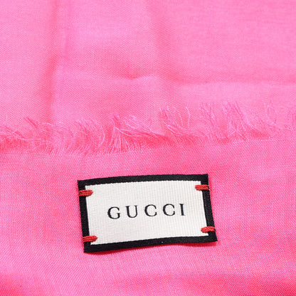 Gucci Modal Silk Gucci Two Shawl Fuxia 4 of 5