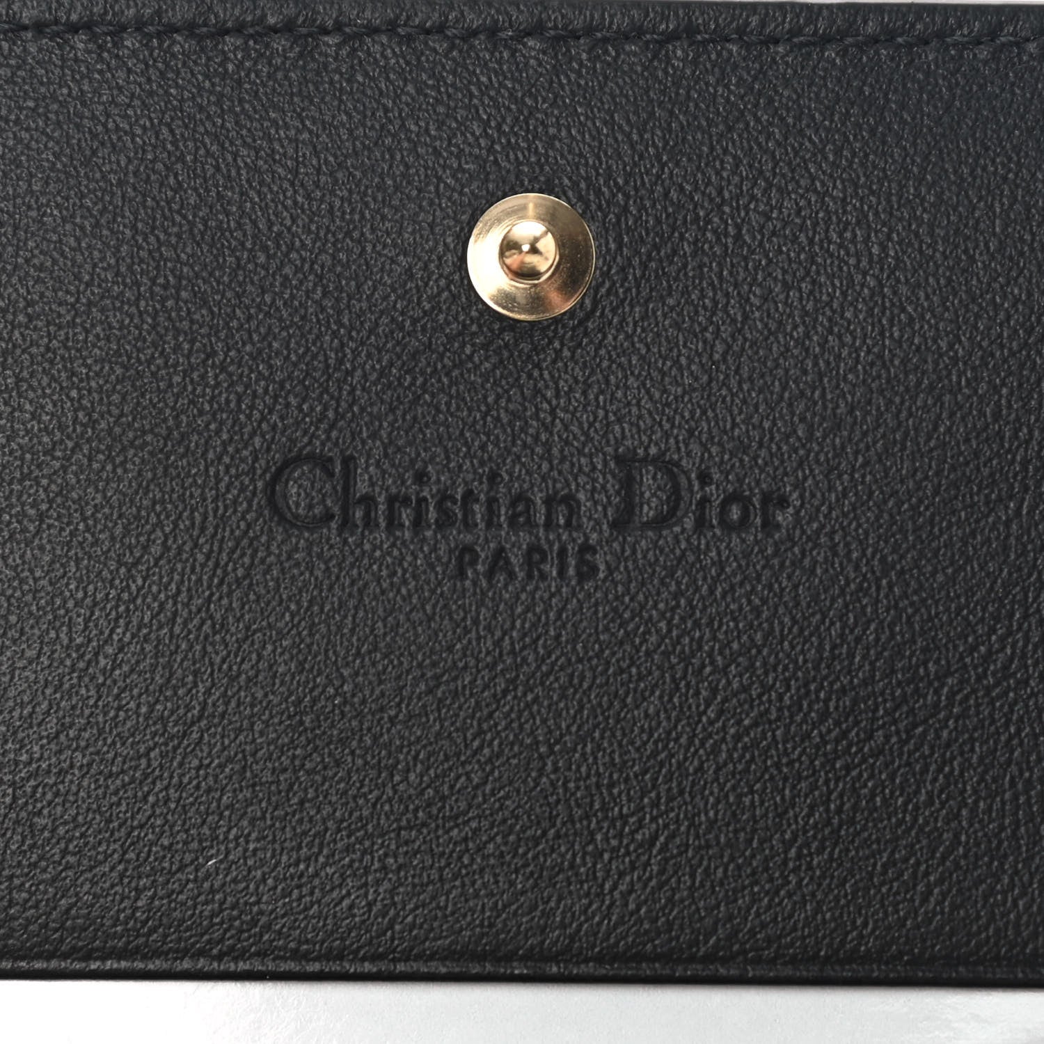 Christian Dior Calfskin Print Compact Wallet Multicolor 6 of 8
