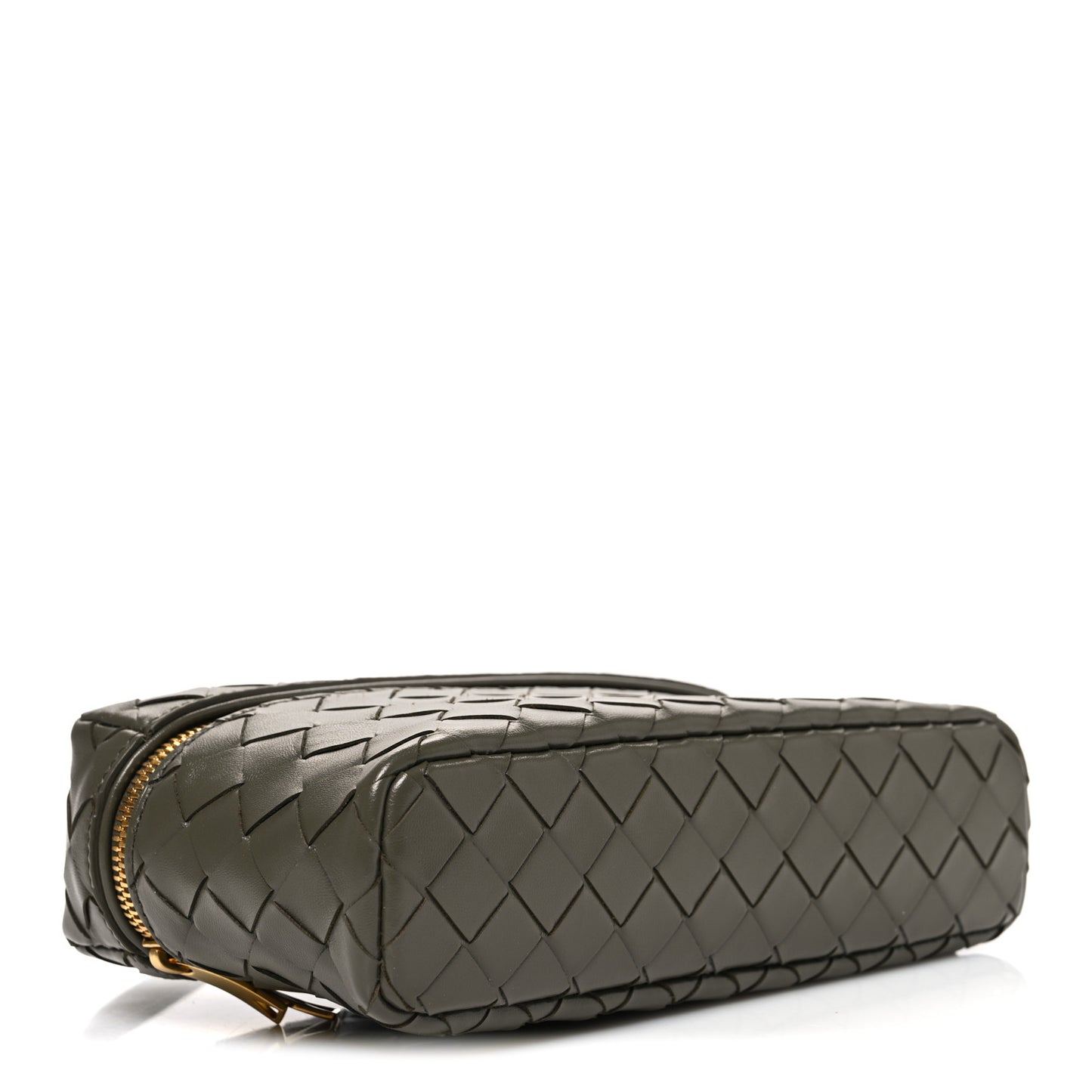 Calfskin Intrecciato Bang Bang Vanity Case Kaki