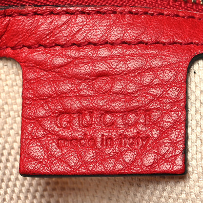 Gucci Pebbled Calfskin Medium Soho Chain Shoulder Bag Tabasco Red 6 of 13