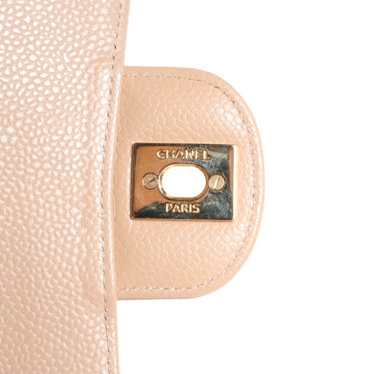 Chanel Caviar Quilted Medium Double Flap Beige 5 of 8