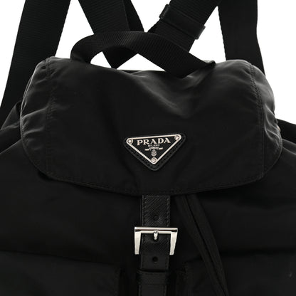 Prada Tessuto Nylon Saffiano Medium Backpack Black 8 of 10