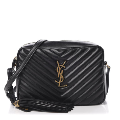 Saint Laurent Calfskin Matelasse Monogram Lou Camera Bag Black 1 of 10