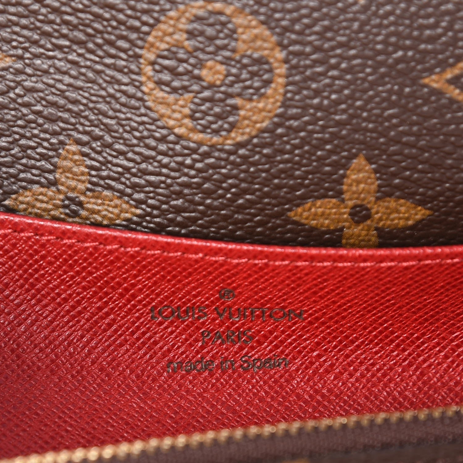 Louis Vuitton Monogram Emilie Wallet Red 6 of 6
