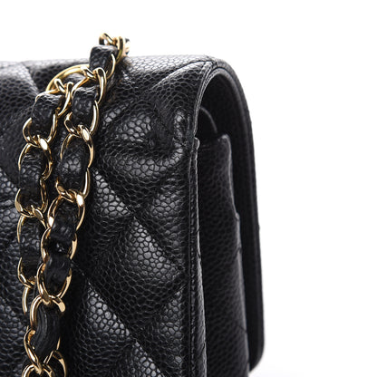 Chanel Caviar Quilted Medium Double Flap Black 11 of 17