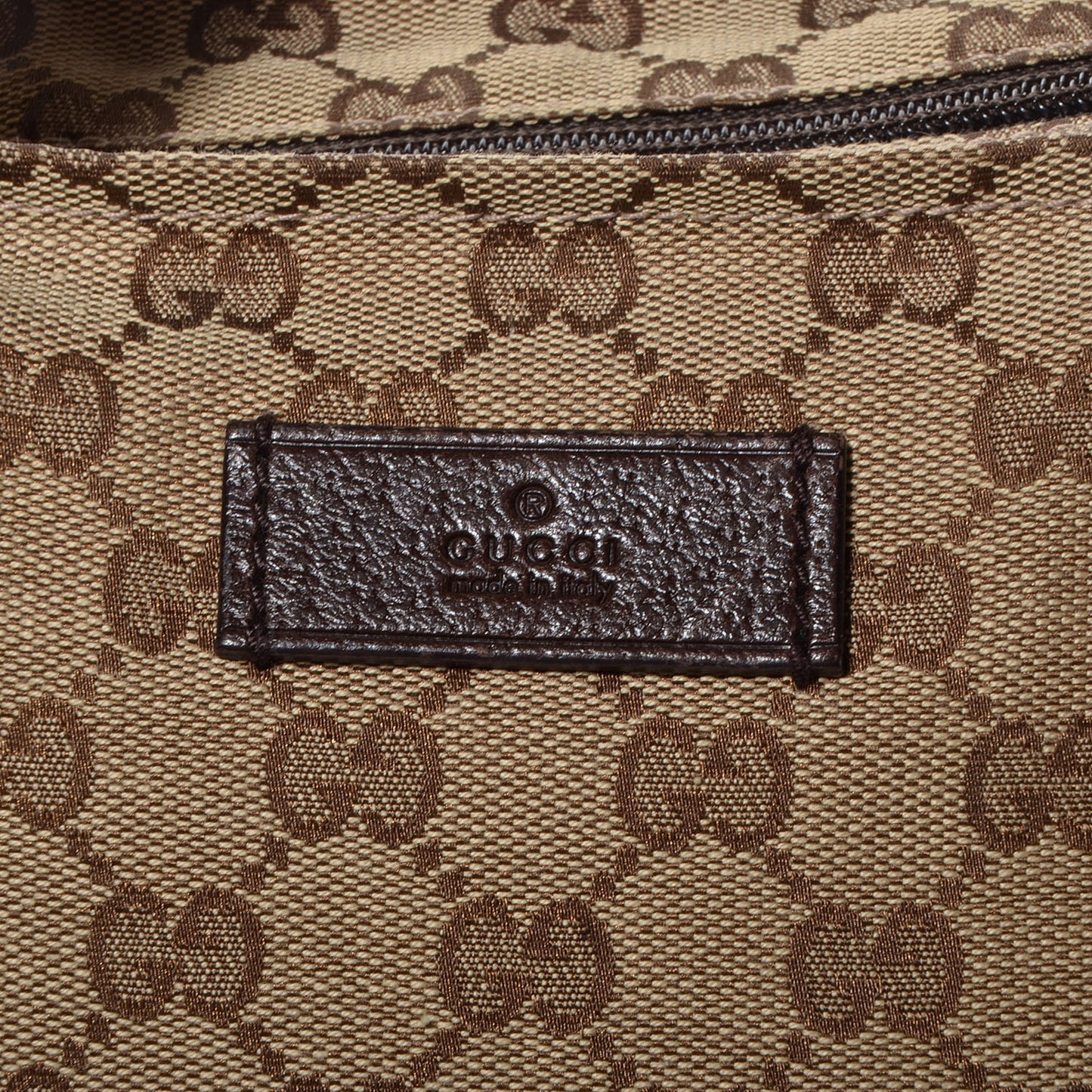 GG Monogram Medium Web Handle Bucket Tote