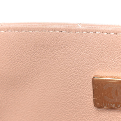 Chanel Lambskin Quilted Mini Top Handle Rectangular Flap Beige 9 of 11