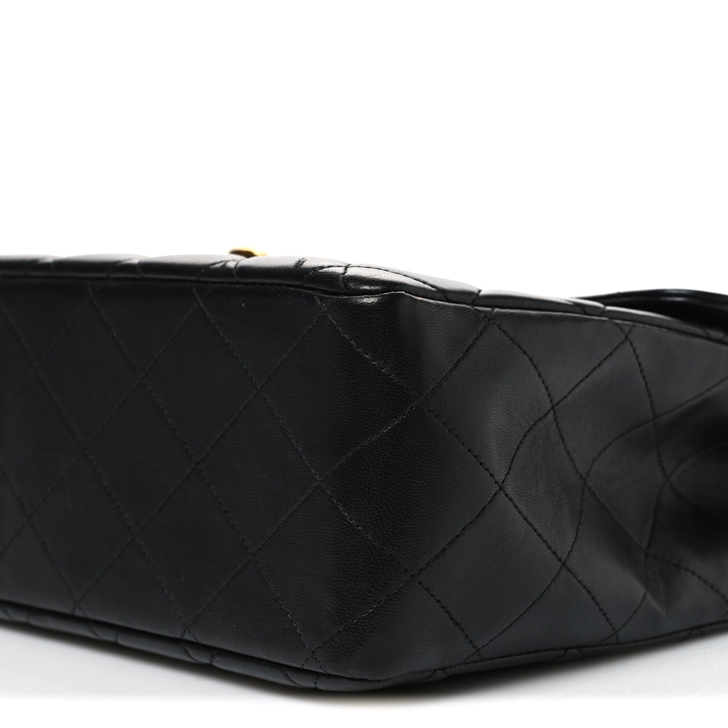 Chanel Lambskin Quilted XL Jumbo Single Flap Black 11 of 13