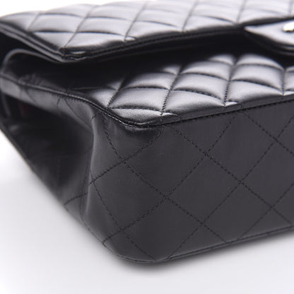 Chanel Lambskin Quilted Medium Double Flap Black 10 of 14
