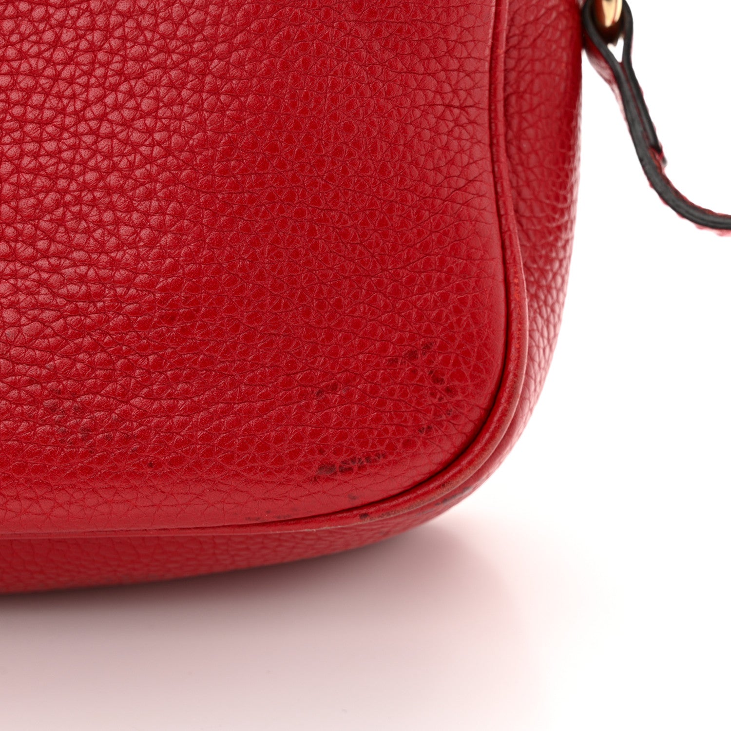 Gucci Pebbled Calfskin Small Soho Disco Bag Vibrant Red 20 of 21