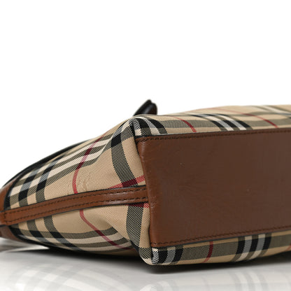 Burberry Horseferry Check Small Leah Crossbody Clutch Brown 10 of 14