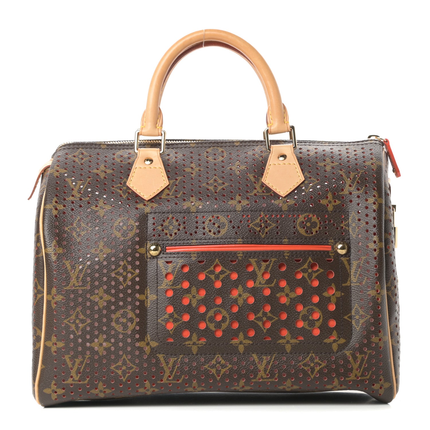 Louis Vuitton Monogram Perforated Speedy 30 Orange 1 of 10