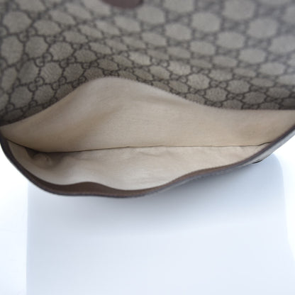 Gucci GG Supreme Monogram Web Neo Vintage Double Flap Messenger Bag Beige New Acero 6 of 10