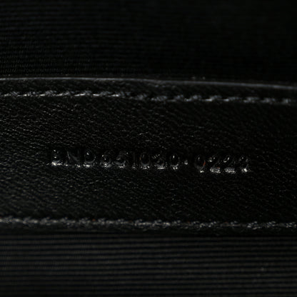 Saint Laurent Grain De Poudre Textured Mixed Matelasse Triquilt Monogram Clutch Dark Beige 7 of 9