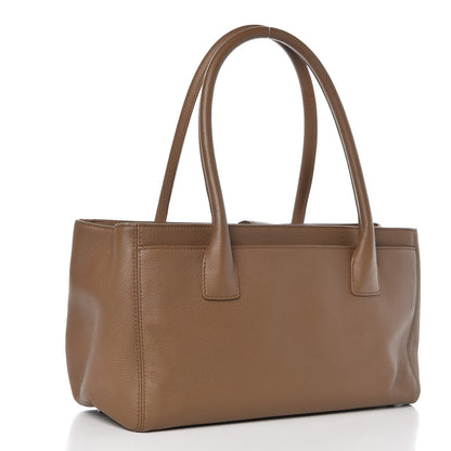 Chanel Calfskin Small Cerf Shopper Tote Brown 3 of 9
