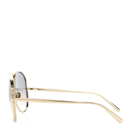 Chloe Metal Aviator Sunglasses CE127S Gold 3 of 7