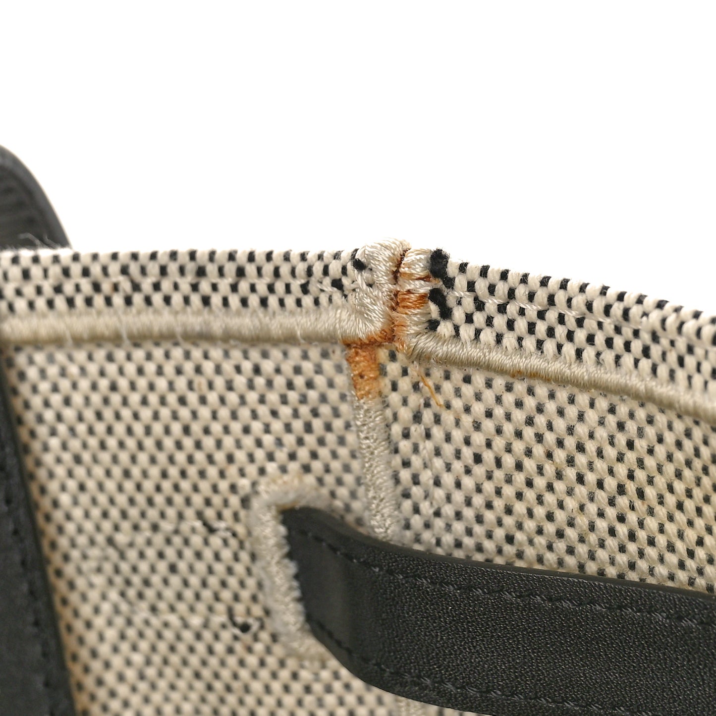 Felt Calfskin Medium Belt Cabas Phantom Black Beige