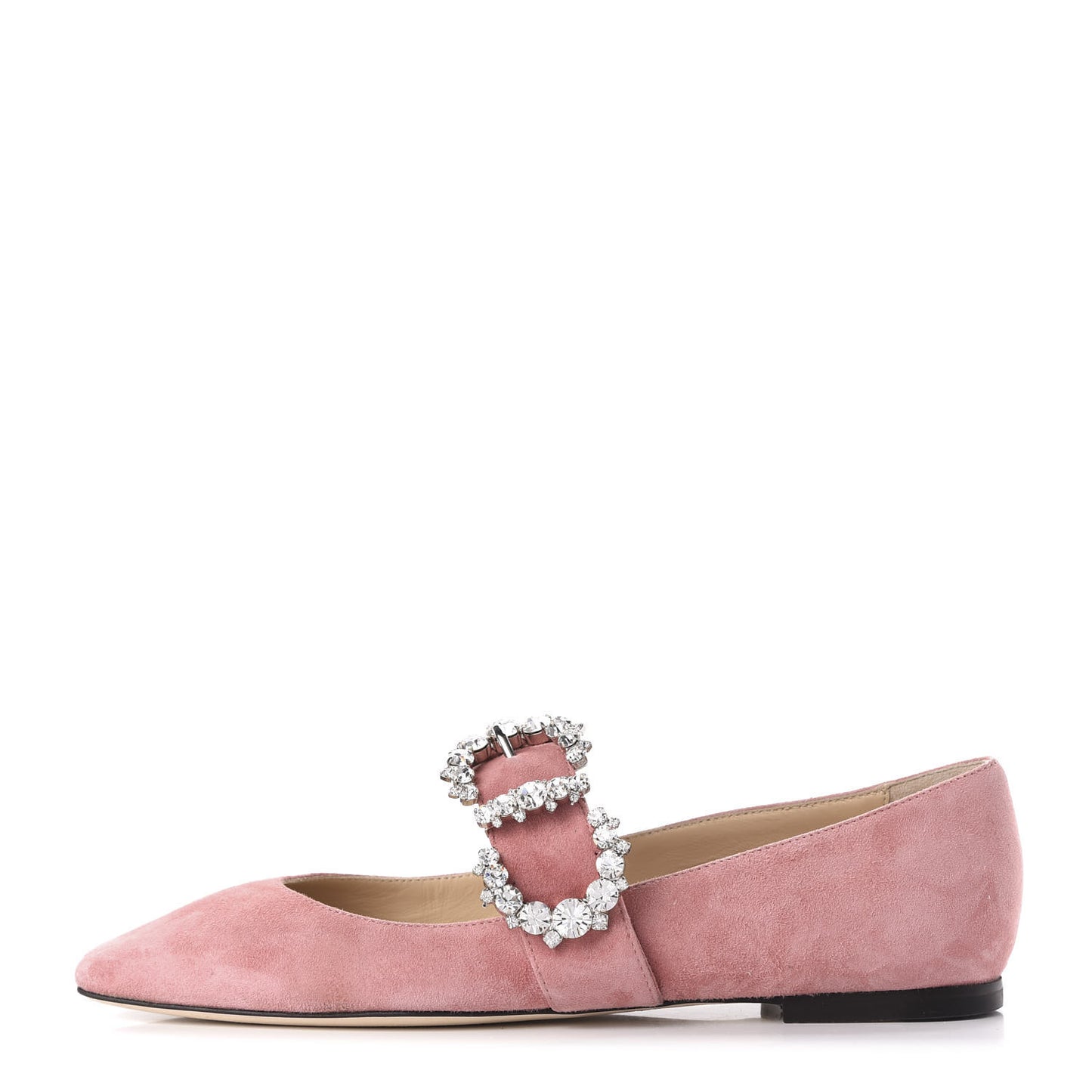 Suede Crystal Goodwin Ballerina Flats 36 Candyfloss