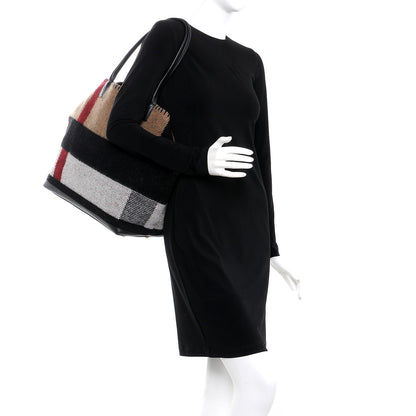 Burberry Brit Blanket Medium Lauriston Tote Dark Grey 2 of 8