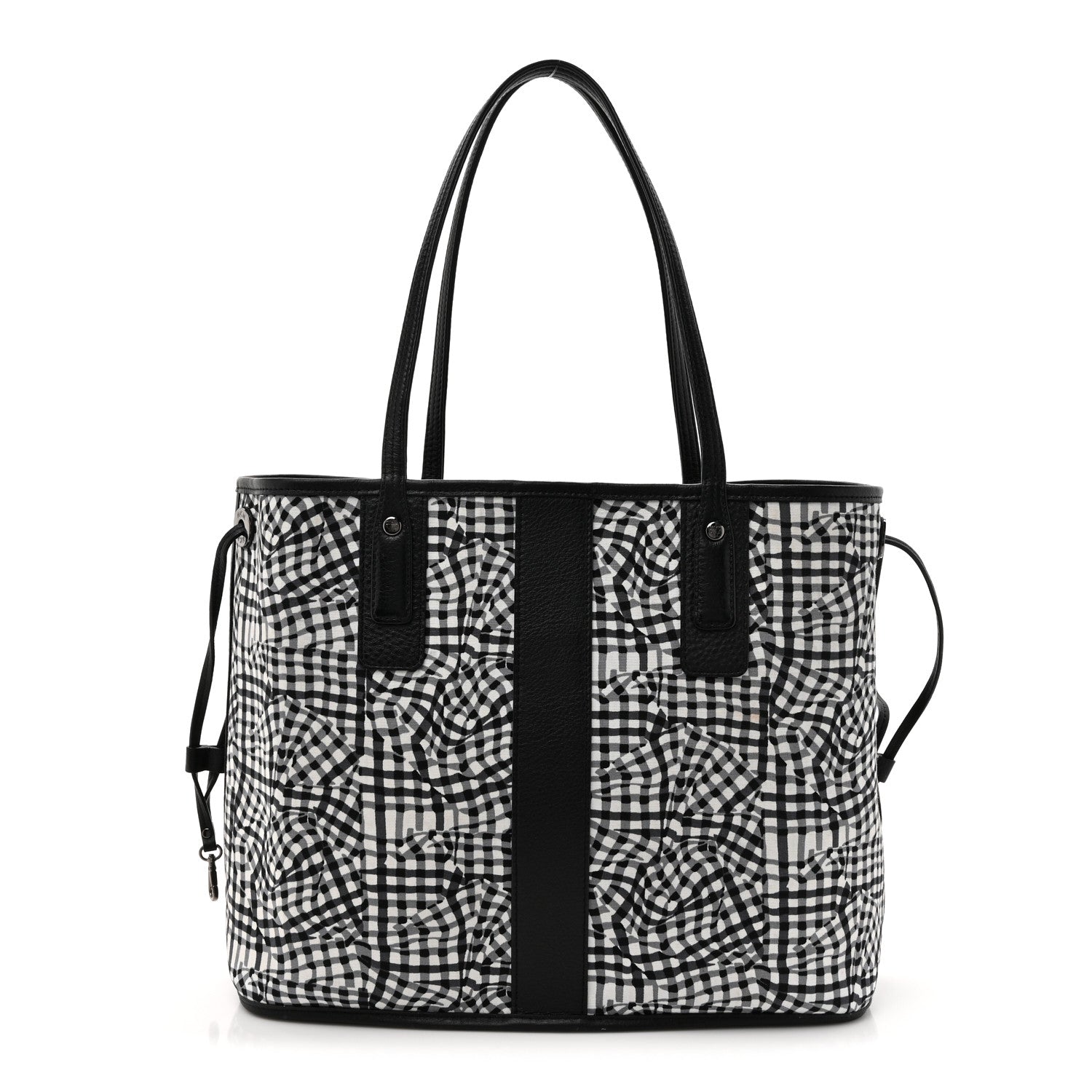 MCM Visetos Medium Liz Reversible Shopper Tote Black 4 of 18