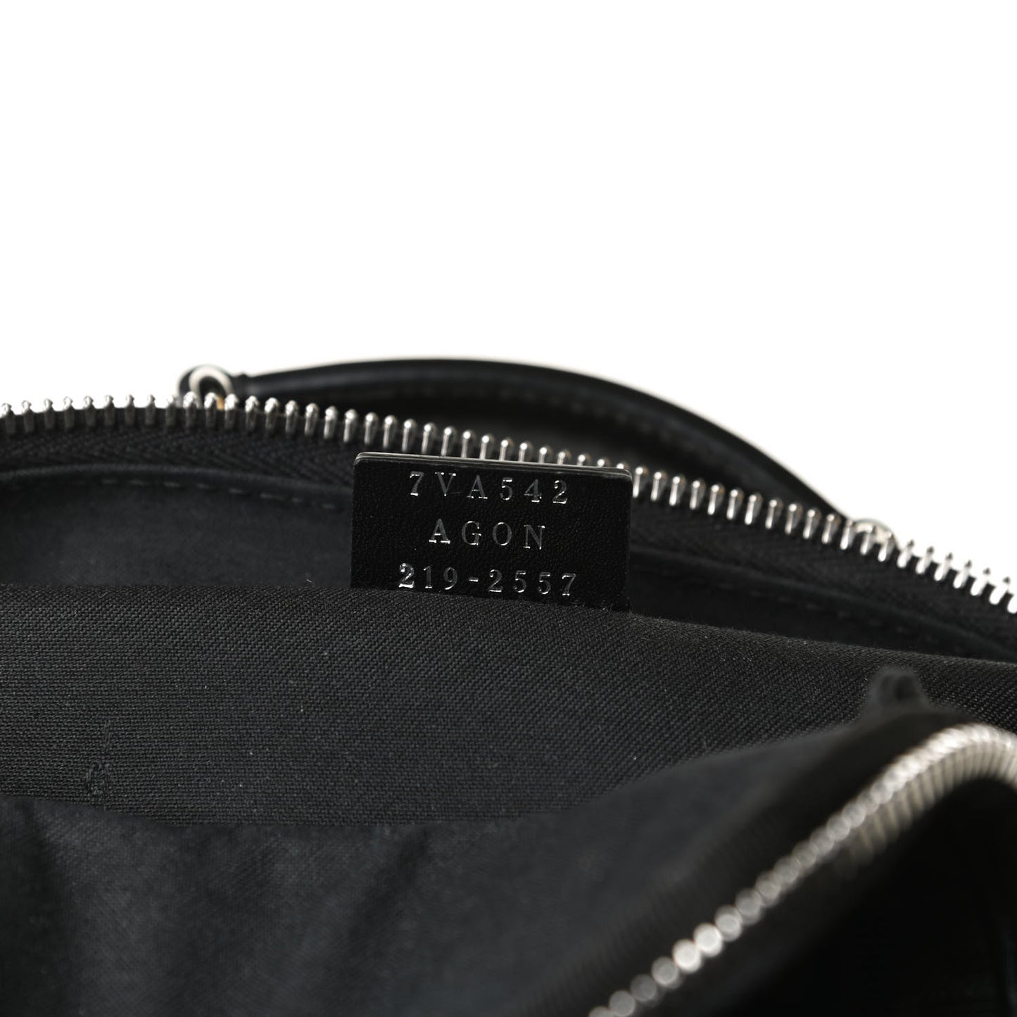 Recycled Fabric Jacquard Vitello Astro Micro FF Mini Trolley Bag Asfalto Black