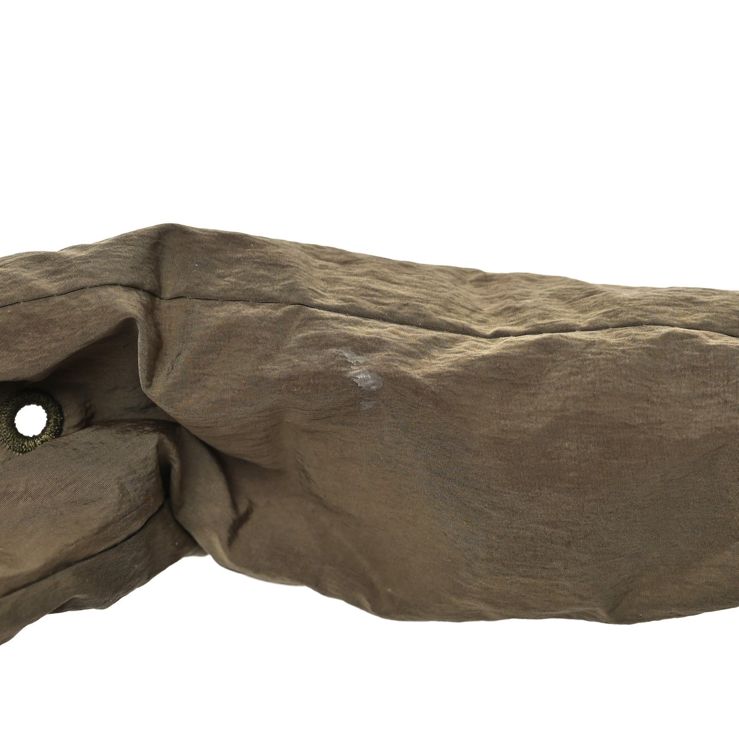 Nylon Intrecciato Padded Tech Small Cassette Bag Mud