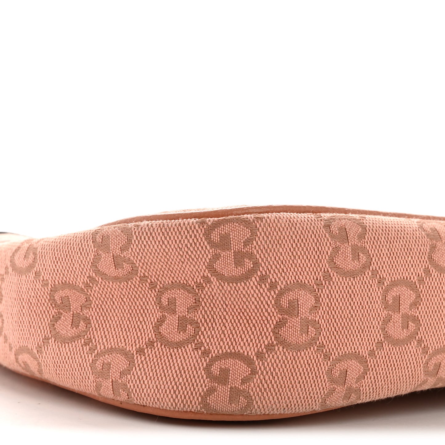 Monogram Textured Dollar Calfskin Small Ophidia Hobo Cloche Rose Pink